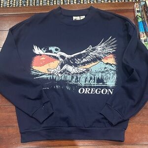 Oregon Graphic Men's Navy Sweater